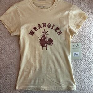 Wrangler butter yellow retro Graphic Tee